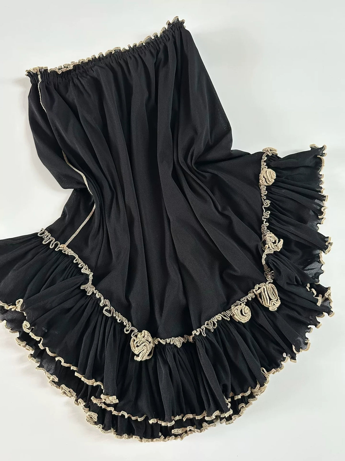 Jean Paul Gaultier Vintage Mesh Vest Midi Skirt
