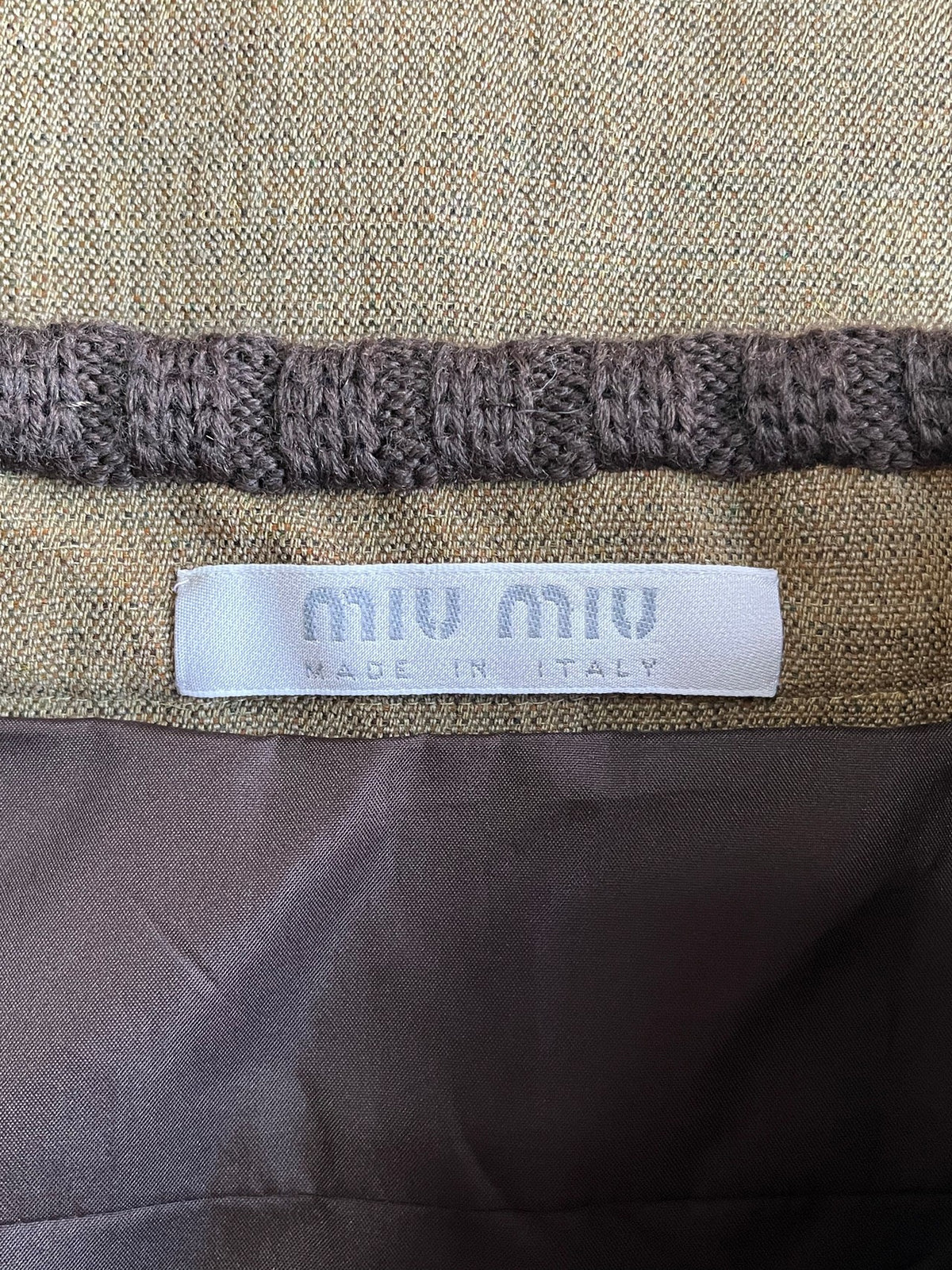 Miu Miu AW99 Wool Knit Skirt