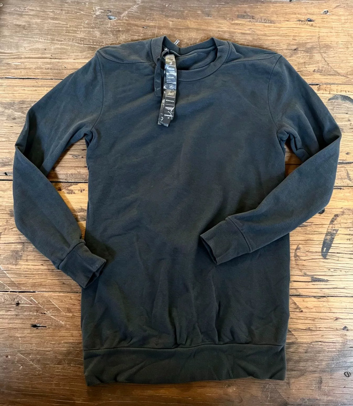 Boris Bidjan Saberi SS16 Black Pullover 1 Object Dye Cotton Sweater