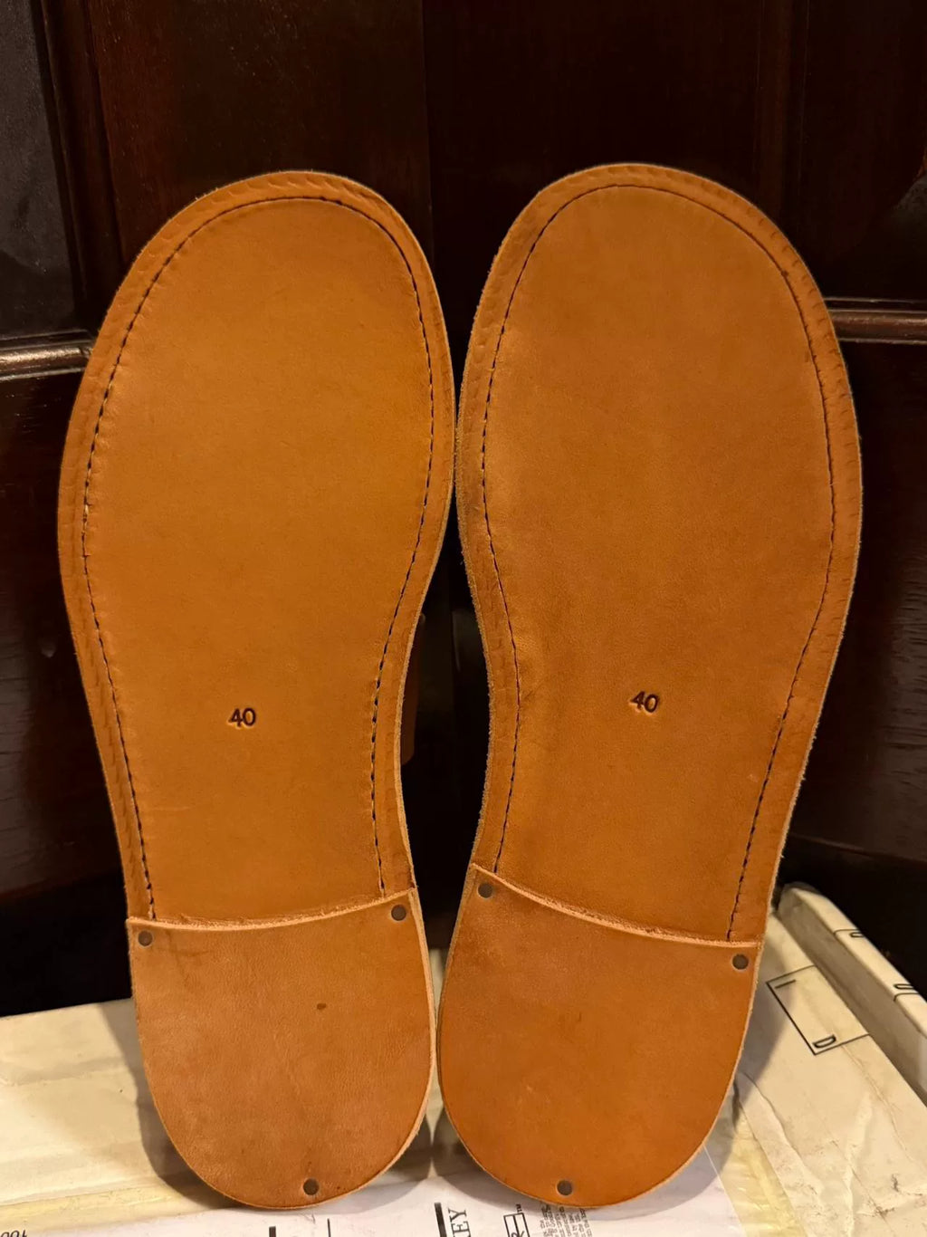 Guidi Brown Double-Strap Cowhide Sandals