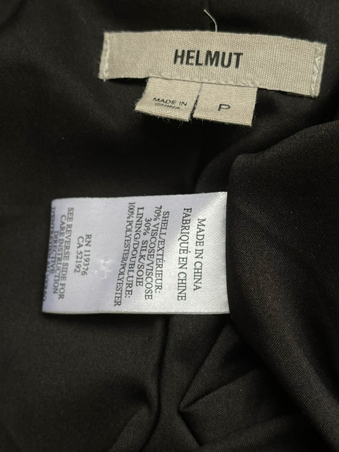 Helmut Lang Irregular Collar Silk Suit Jacket