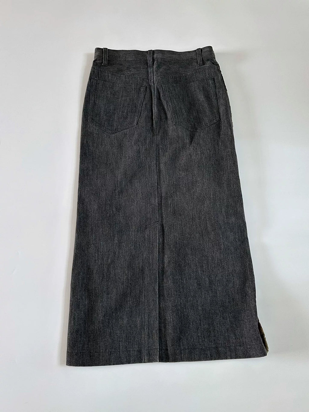 Comme Des Garcons Rei Kawakubo 2000 Tricot line fur skirt