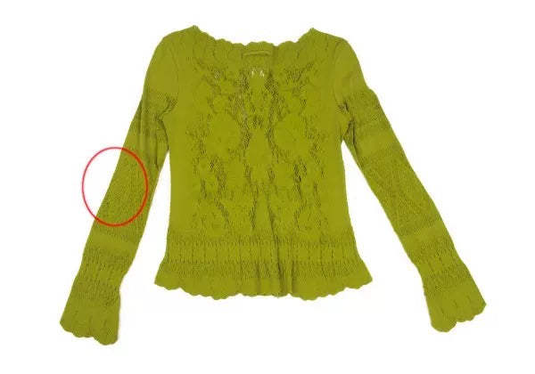 Jean Paul Gaultier Vintage Green Cut-Out Cardigan