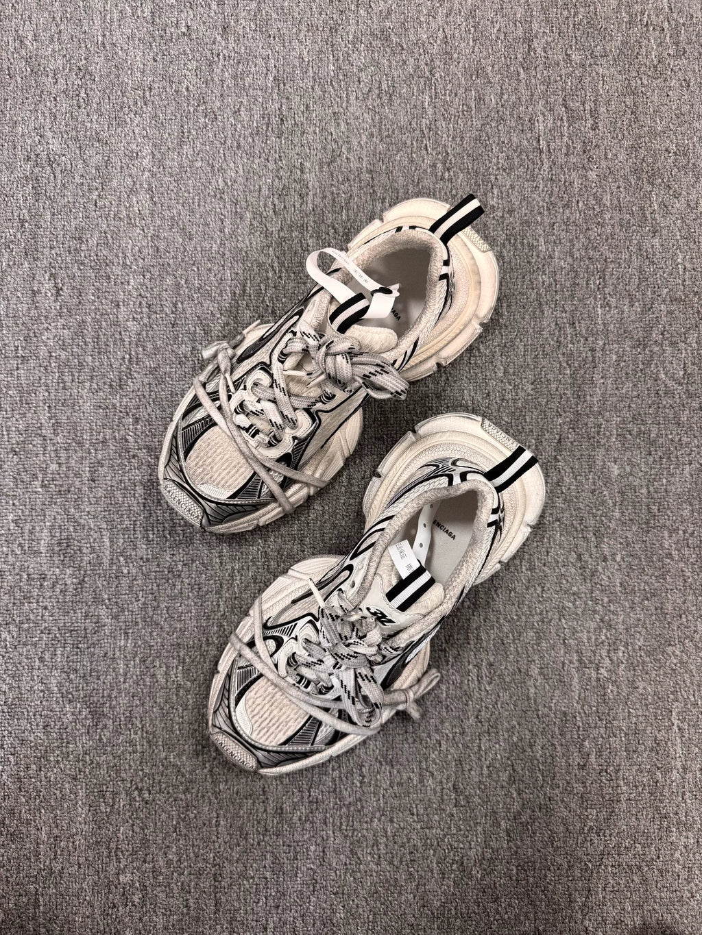 Balenciaga 3XL Black White Sneakers