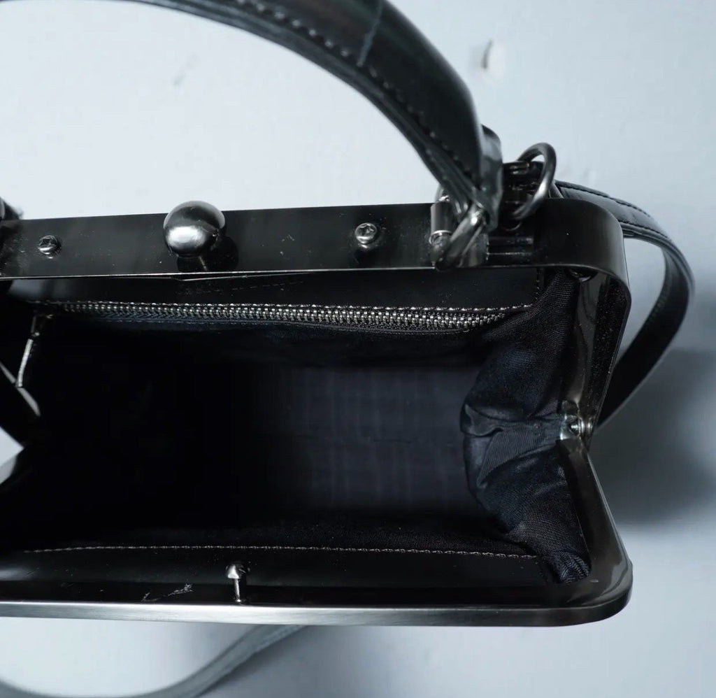 Jean Paul Gaultier Silver Gunflower Crossbody Bag