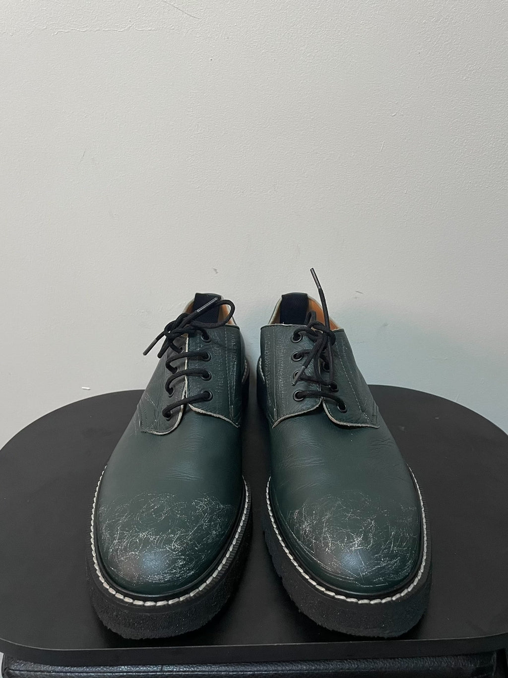 Maison Margiela Green Derby Shoes