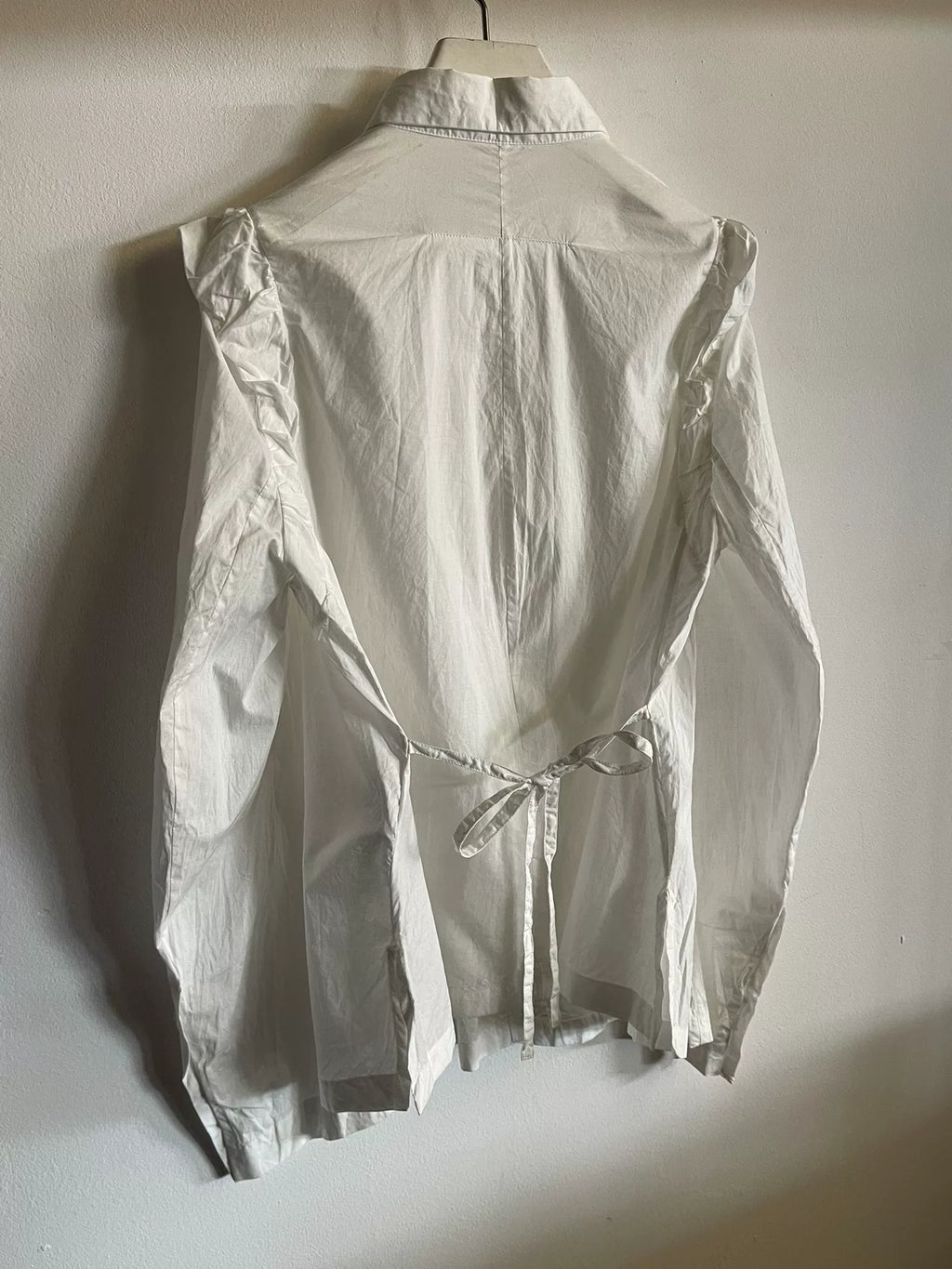 Ann Demeulemeester Back-Tie Cotton Shirt