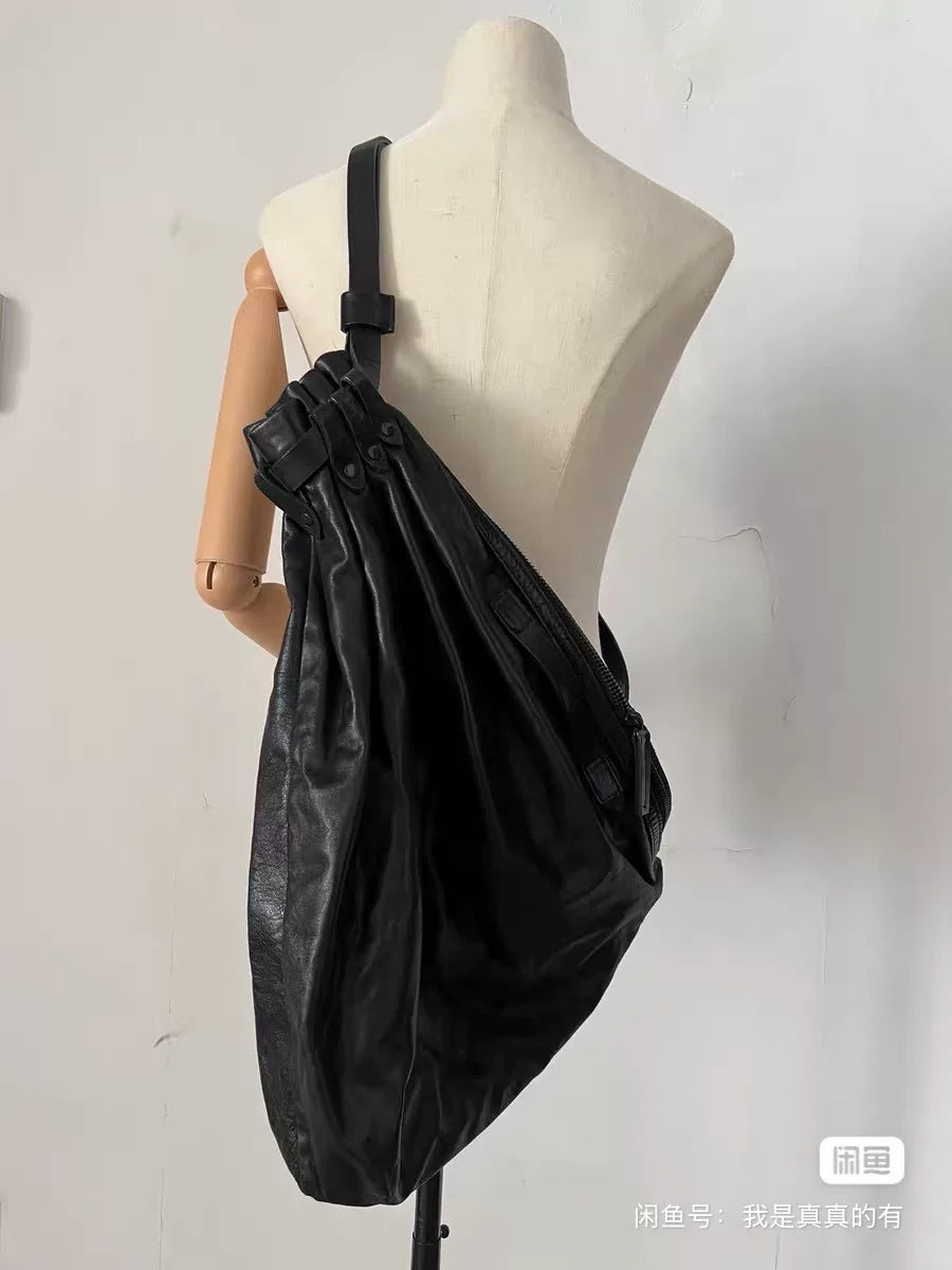 Yohji Yamamoto Drawstring Pocket Crossbody Bag