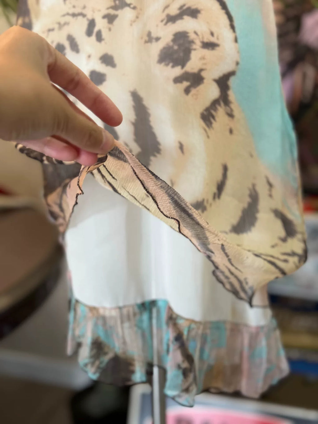 CLASS roberto cavalli tiger print mesh slip dress