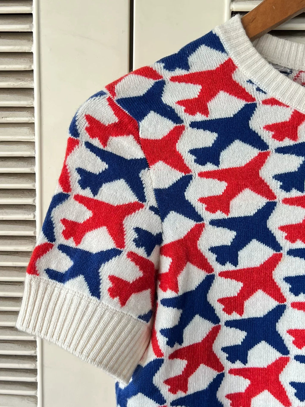 Chanel short-sleeve knit sweater