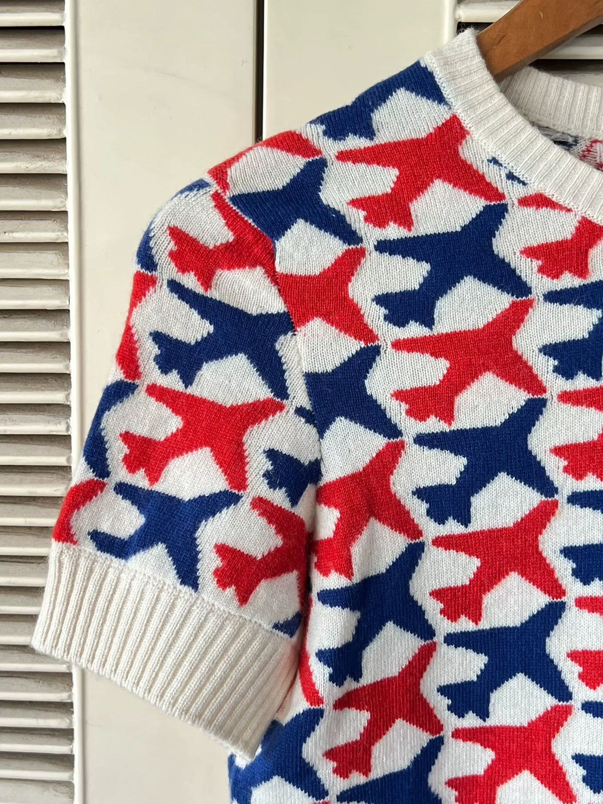Chanel short-sleeve knit sweater