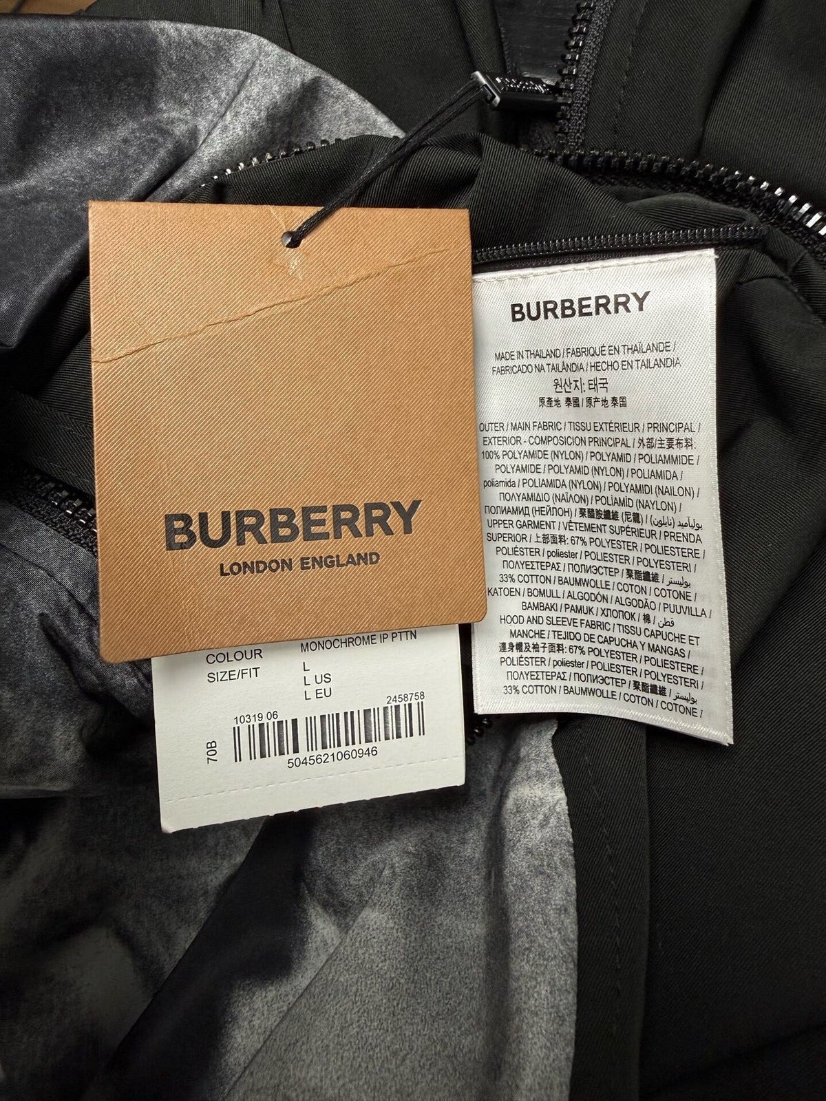 Burberry Print Hooded Windbreaker
