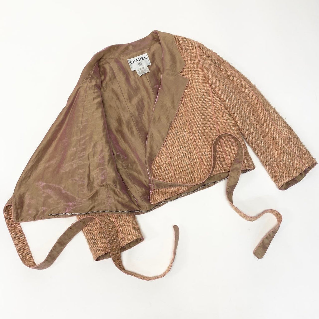 Chanel 1999 Tweed Knit Cropped Jacket