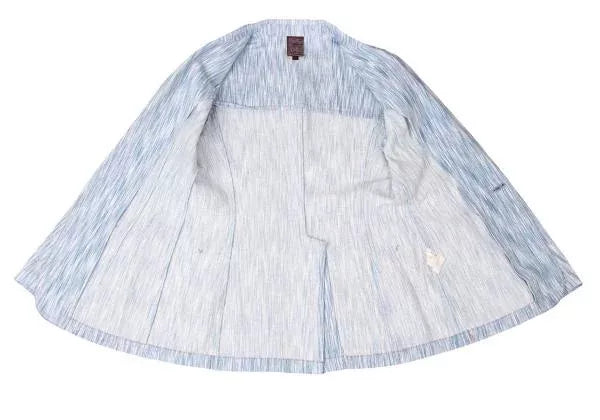 Jean Paul Gaultier Vintage Water-Blue Patterned Blazer