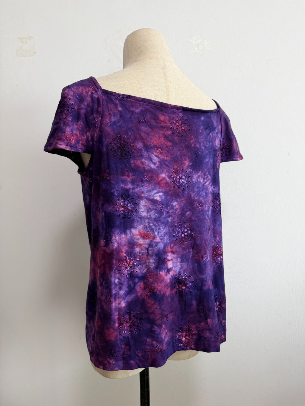 Comme des Garçons Tricot line tie-dye T-shirt top