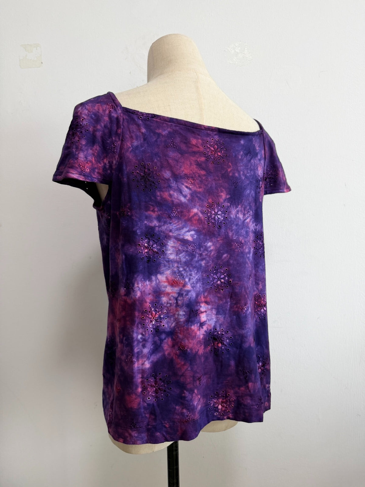 Comme des Garçons Tricot line tie-dye T-shirt top