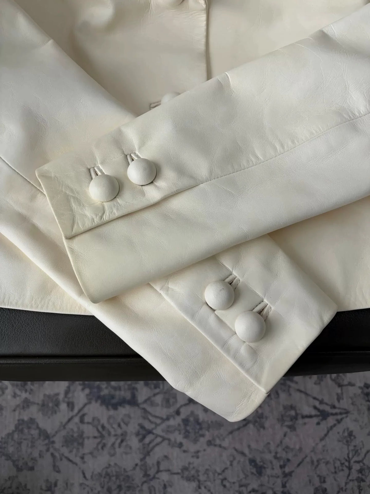 Dior Off-White Honeybee Embroidered Cowhide Jacket