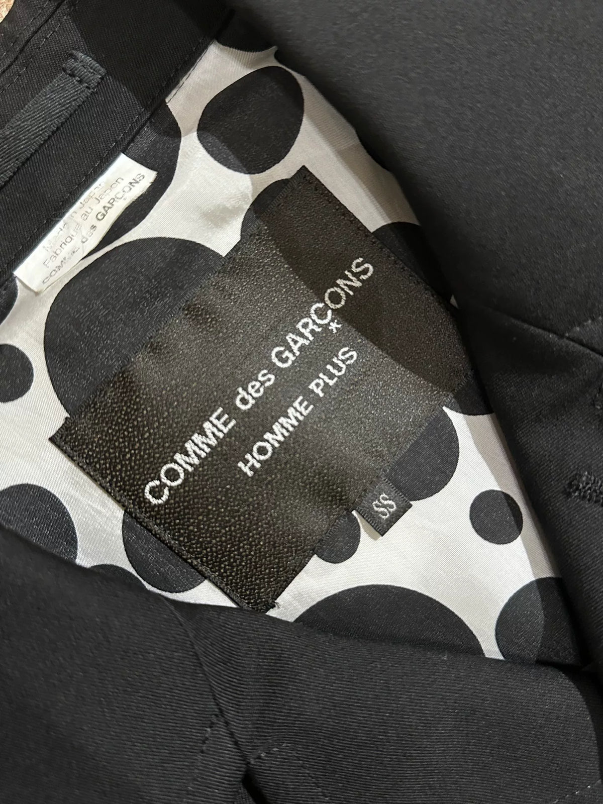 Comme Des Garcons 09SS Polka Dot Runway Lapel Jacket