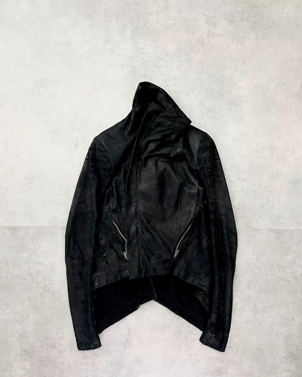 Rick Owens 2010s Embossed Lambskin Jacket