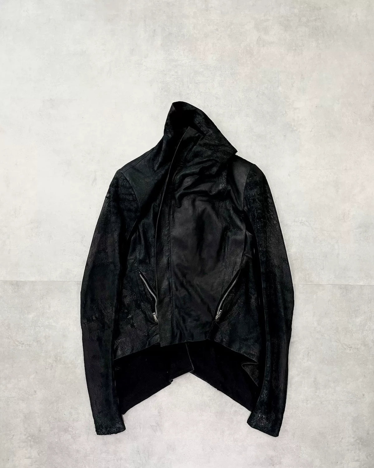 Rick Owens 2010s Embossed Lambskin Jacket
