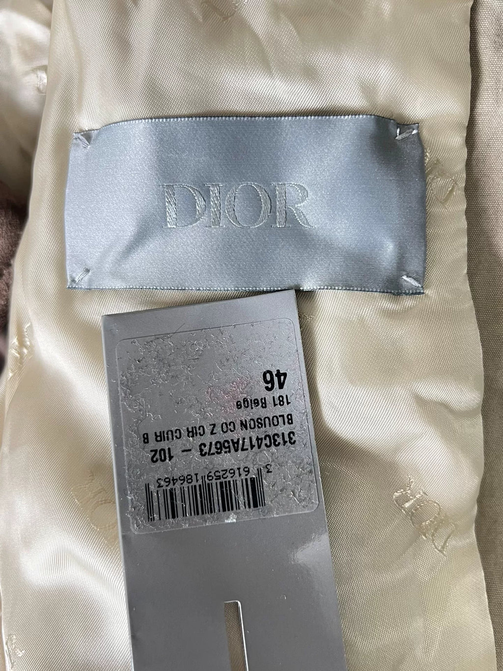 Dior Patchwork Leather Jacket Coat