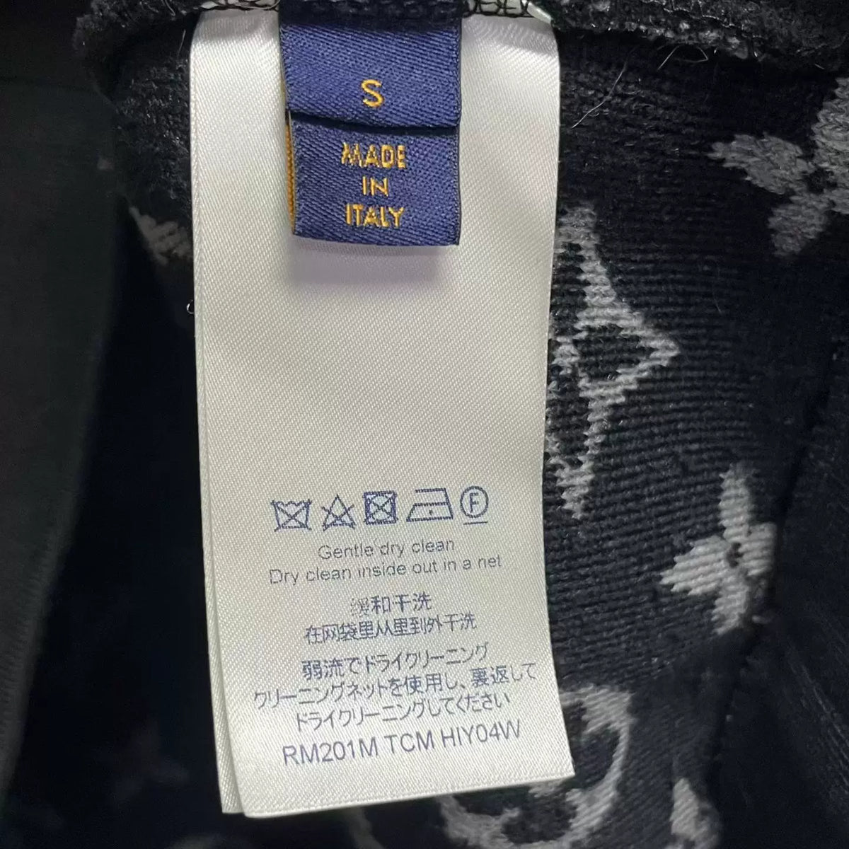 Louis Vuitton Black All-Over Jacquard Fleece Jacket