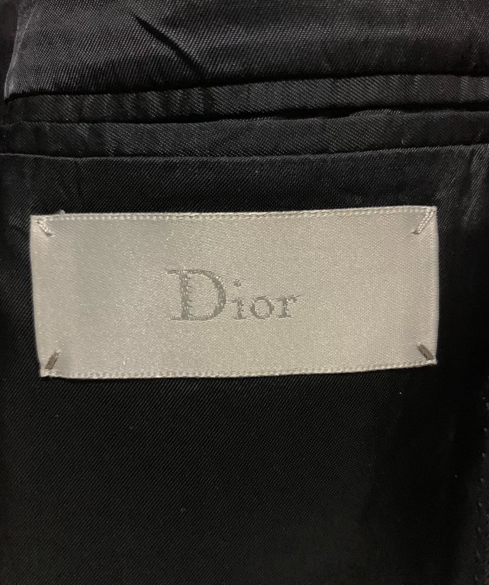 Dior Homme 14FW Runway White Suit Black Wool