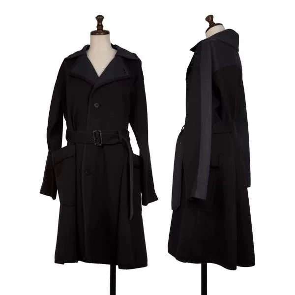Issey Miyake Vintage Blue Black Coat