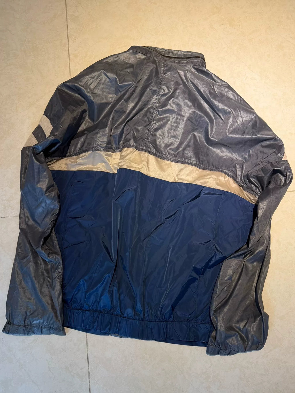 Prada Micro Logo Stand-Collar Zip-Up Nylon Jacket