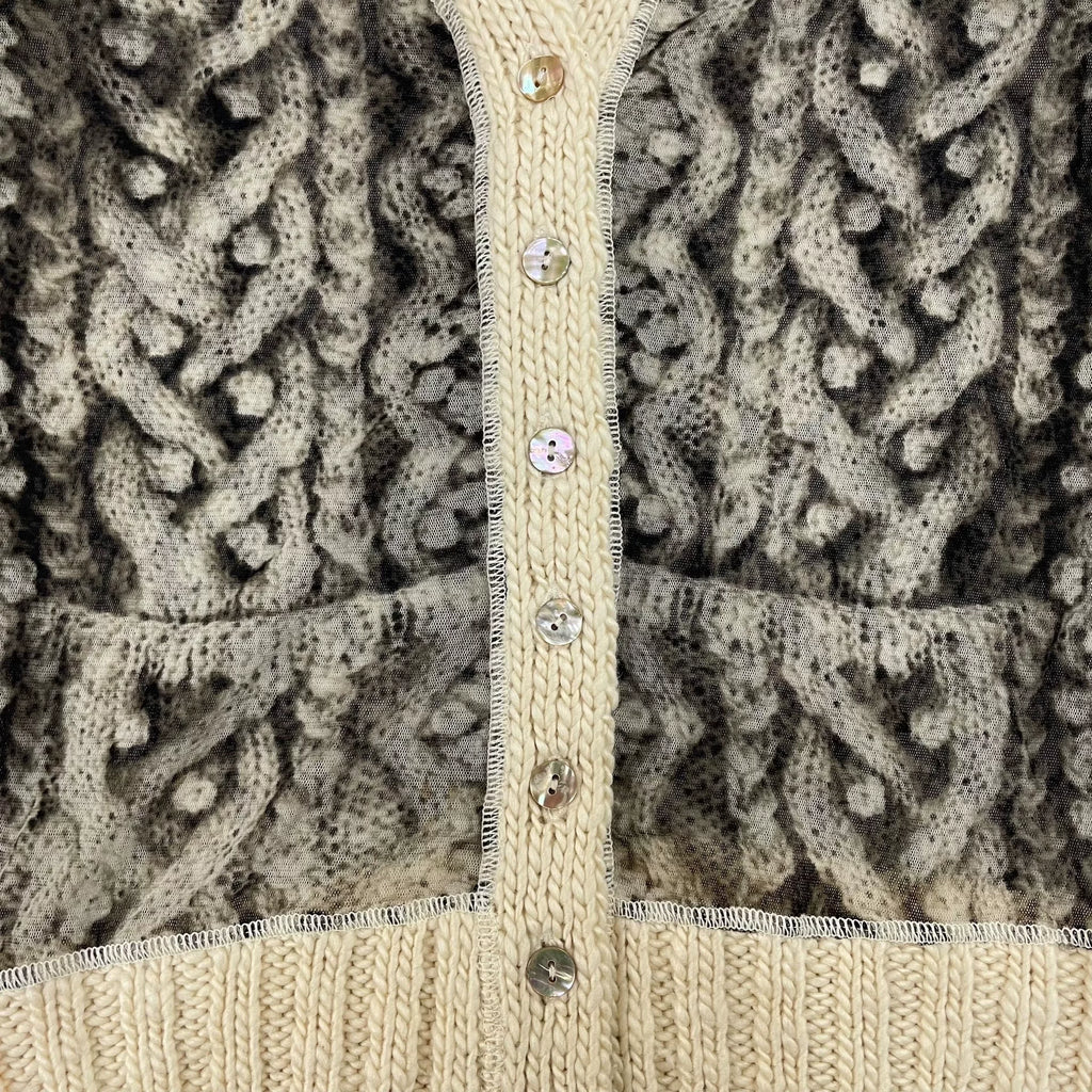 Jean Paul Gaultier’s Maille Fall/Winter 2004 elastic Trompe l’œil cardigan
