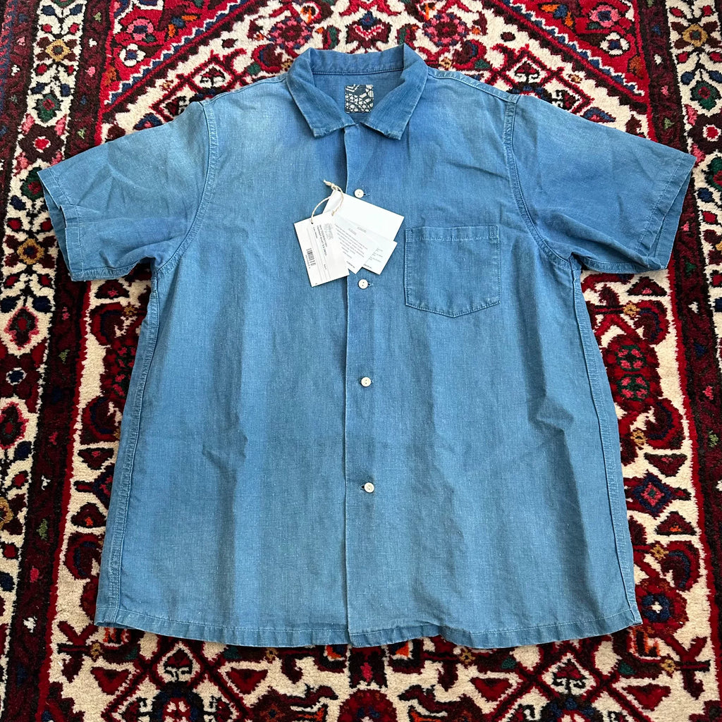 Visvim 22SS I.C.T FAIRWAY S/S DMGD Indigo Dyed Shirt