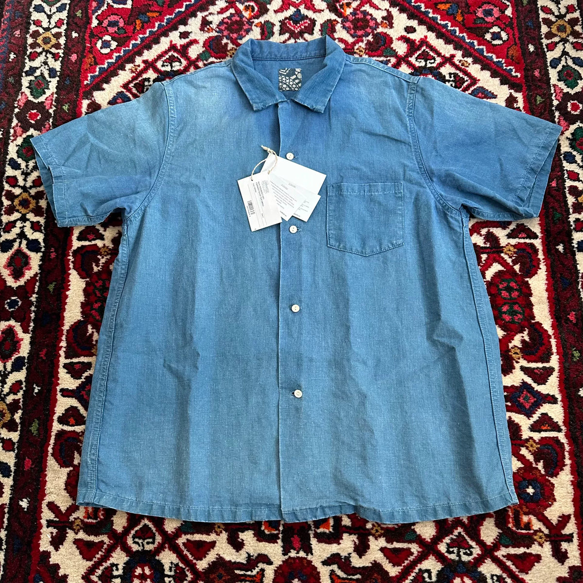 Visvim 22SS I.C.T FAIRWAY S/S DMGD Indigo Dyed Shirt