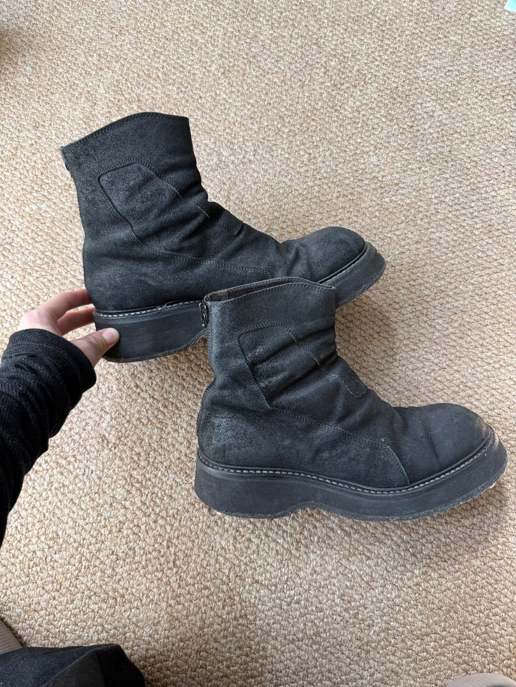 Julius AW16 Suede Military Boots