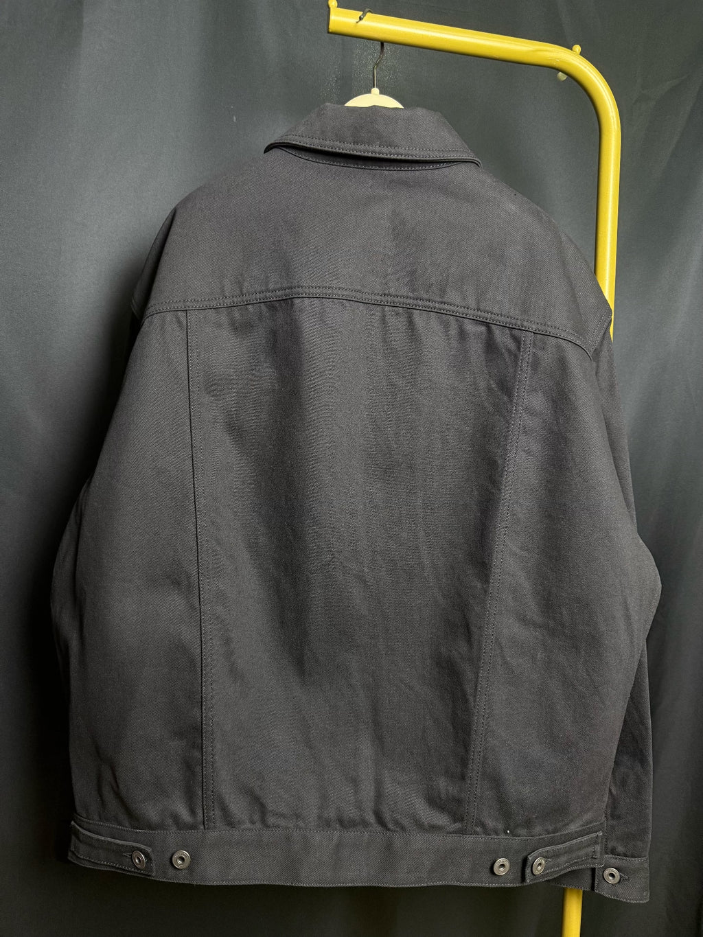 Valentino Black V Logo Denim Jacket