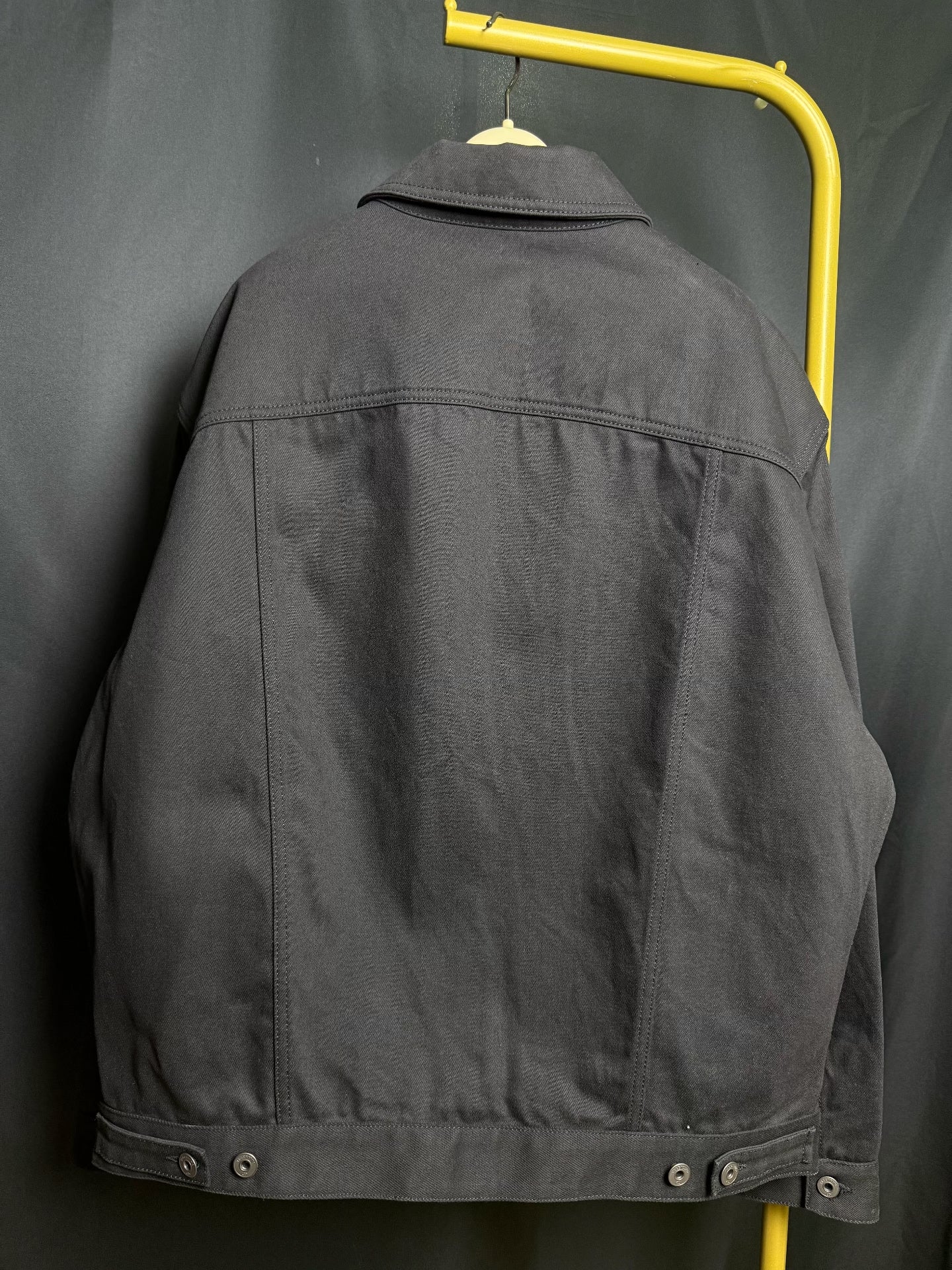 Valentino Black V Logo Denim Jacket