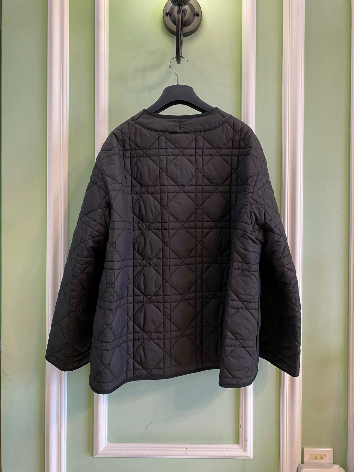 Dior Black Waffle Honeybee Cotton Jacket