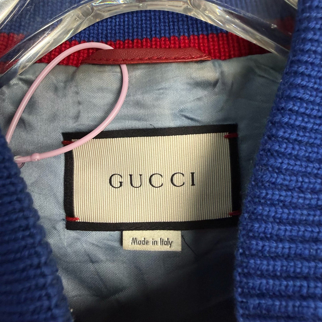 Gucci Embroidered Varsity Wool Jacket