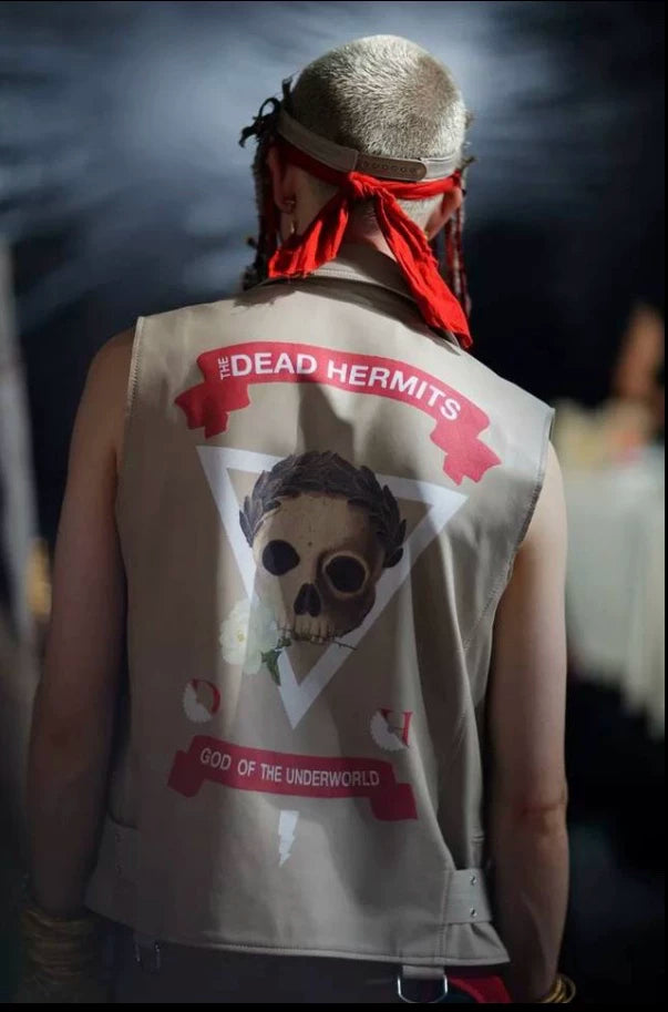 Undercover 19SS Sheepskin Sleeveless Knight Vest