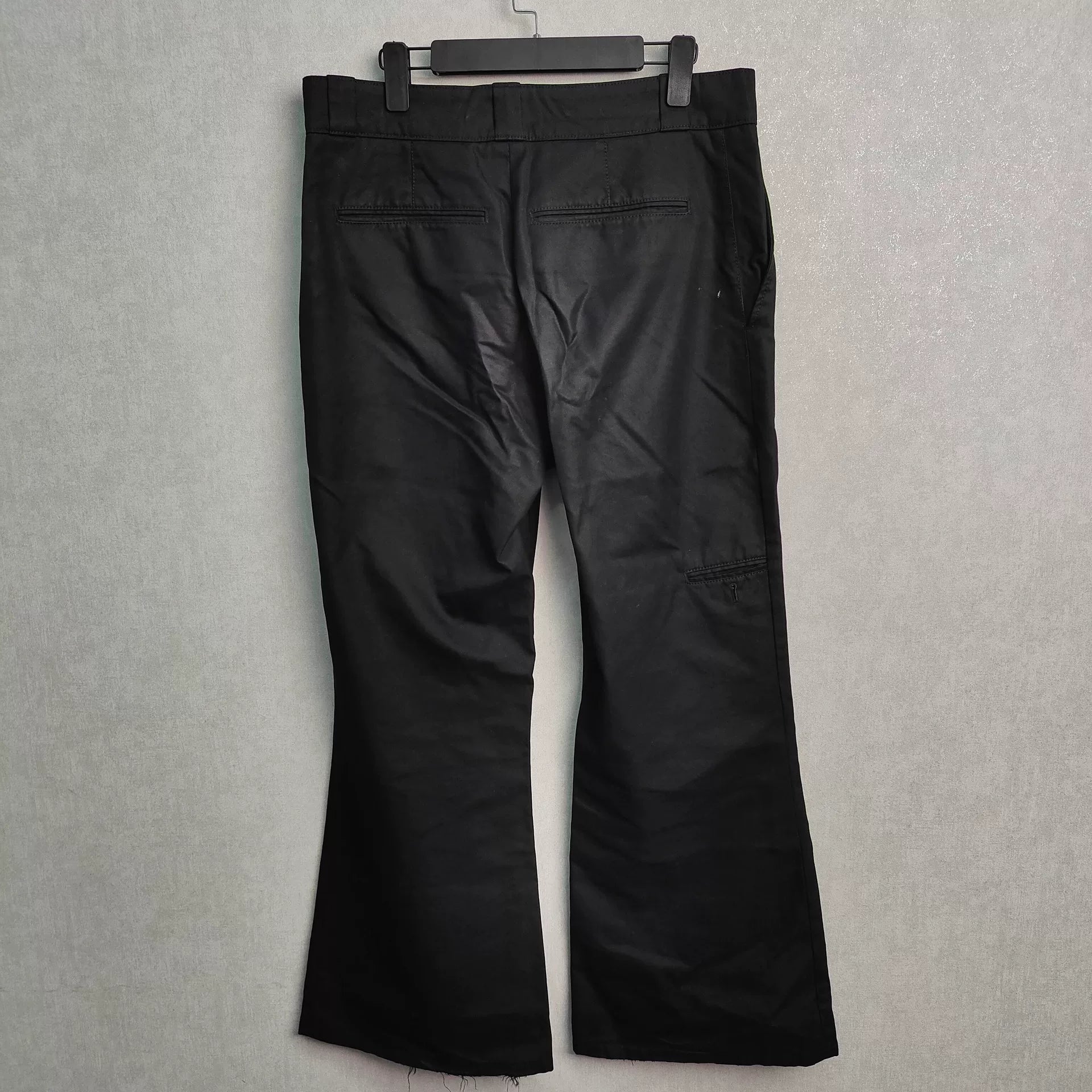 Louis Vuitton Black Embroidered Logo Flared Pants - Devines
