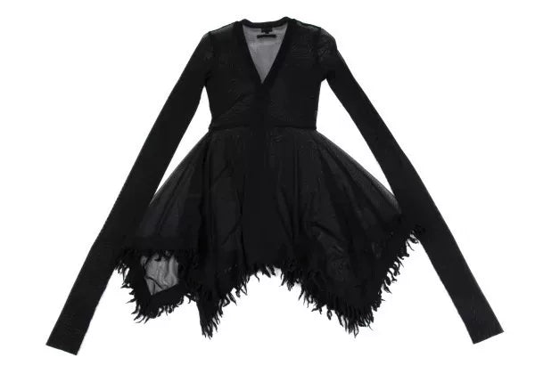 Jean Paul Gaultier Vintage Black Mesh Cardigan