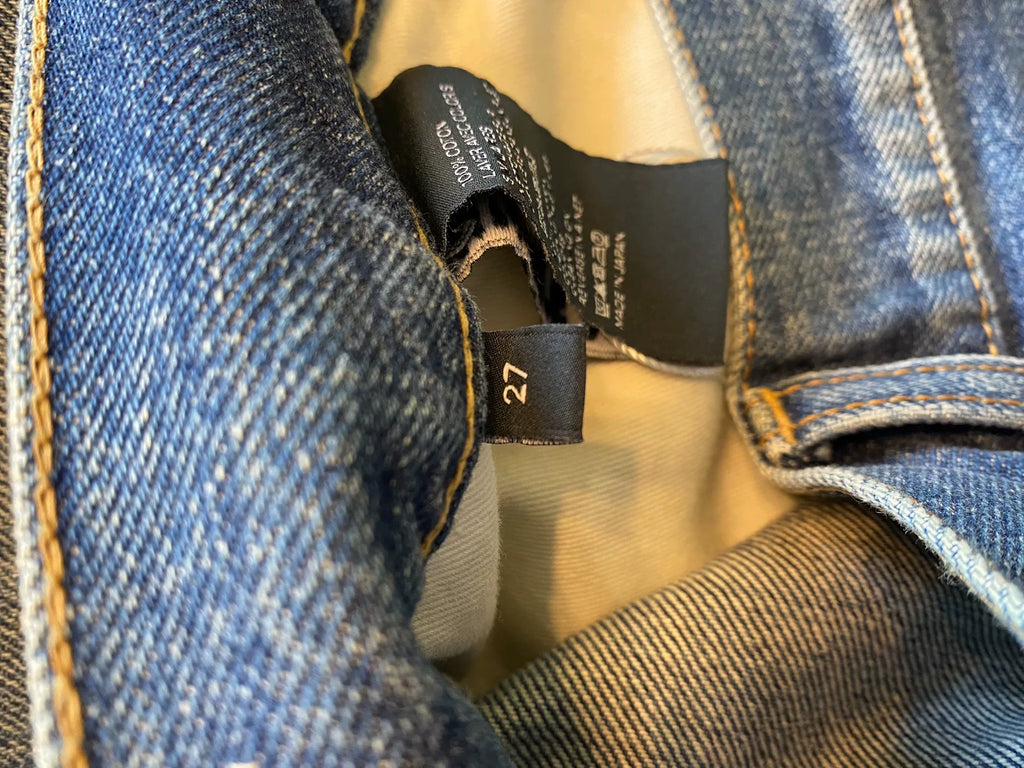 Celine Chain Logo Denim Jeans