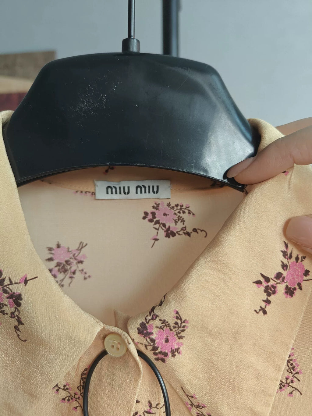 Miu Miu Floral Chiffon Shirt