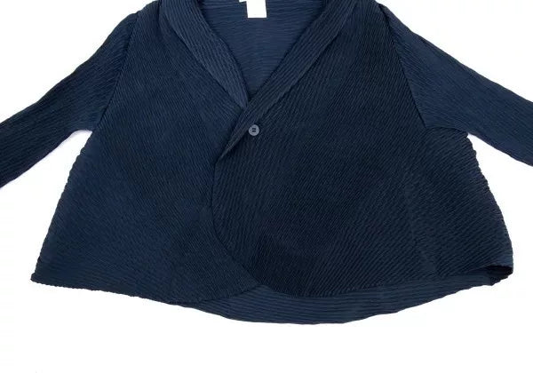 Issey Miyake Vintage Blue Line Pleated Top