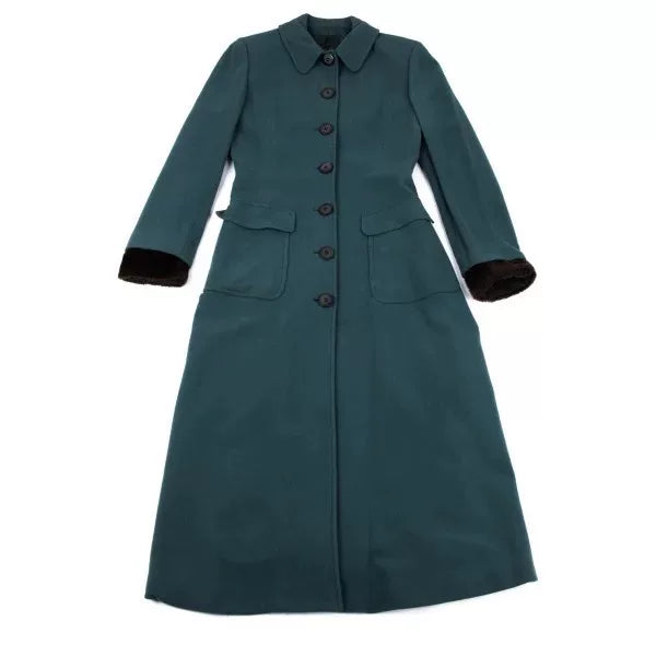 Jean Paul Gaultier Vintage Green Long Coat