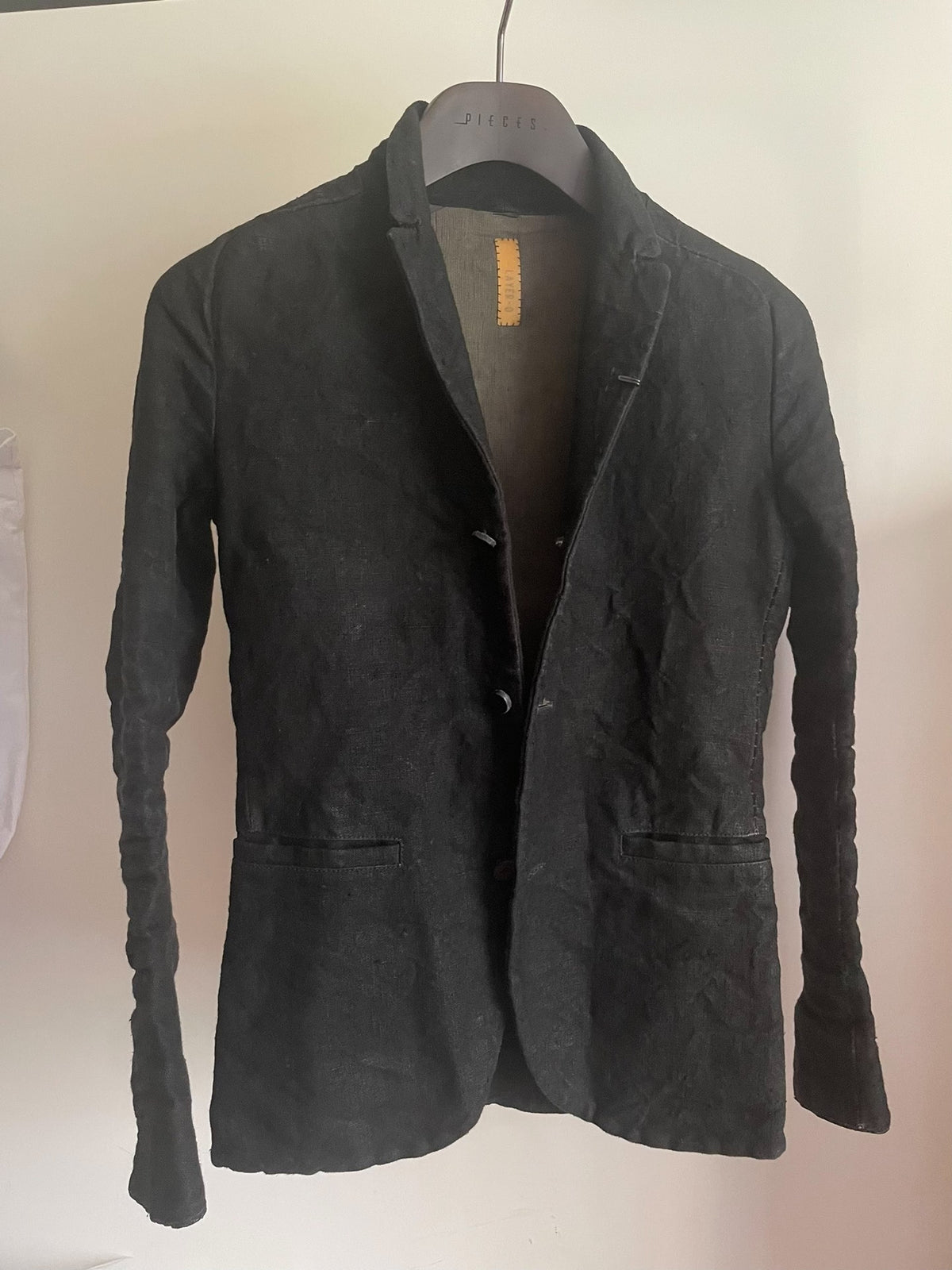 Layer-0 Sail H Alessio Black Canvas Blazer