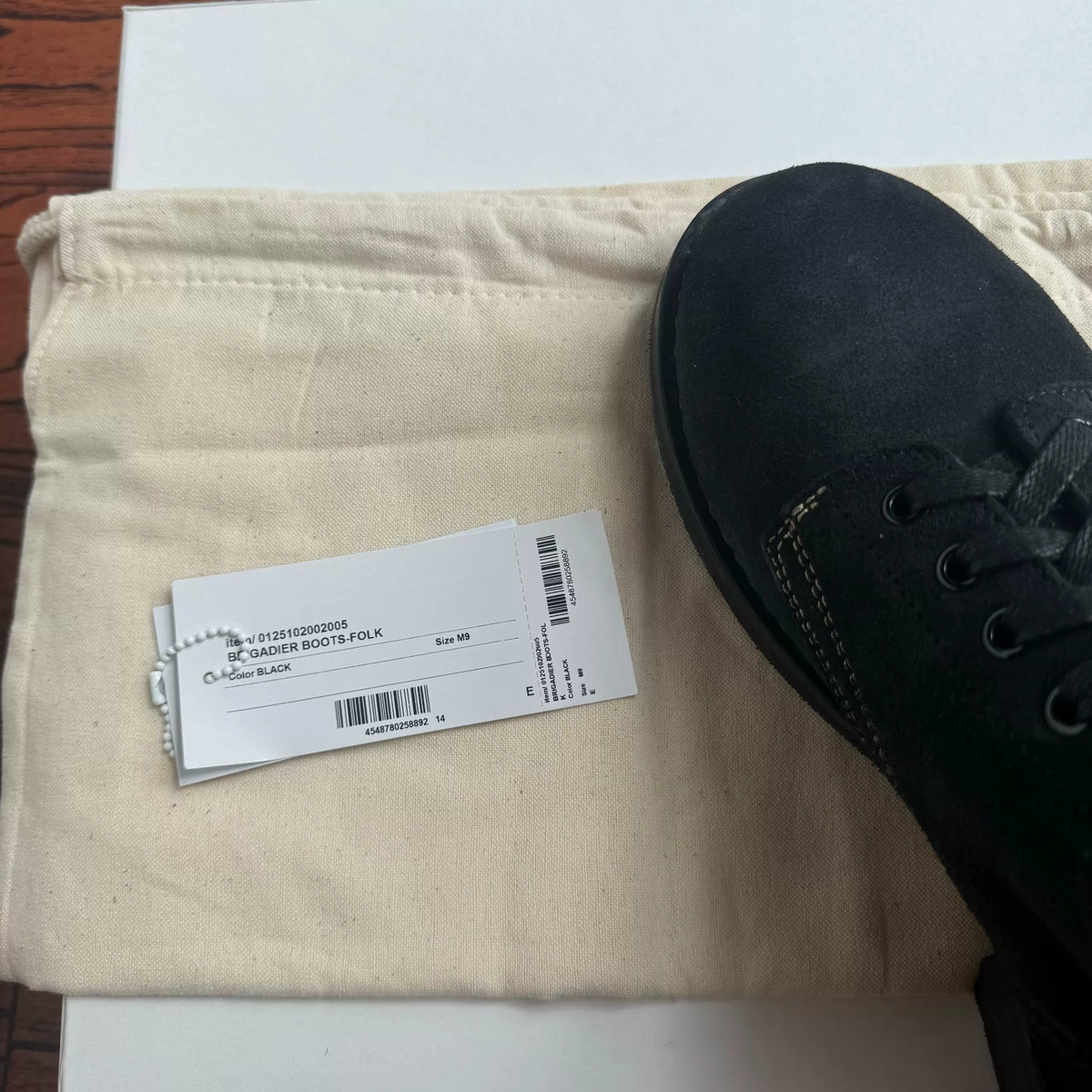 Visvim 25SS Brigadier Boots-Folk B Black Boots