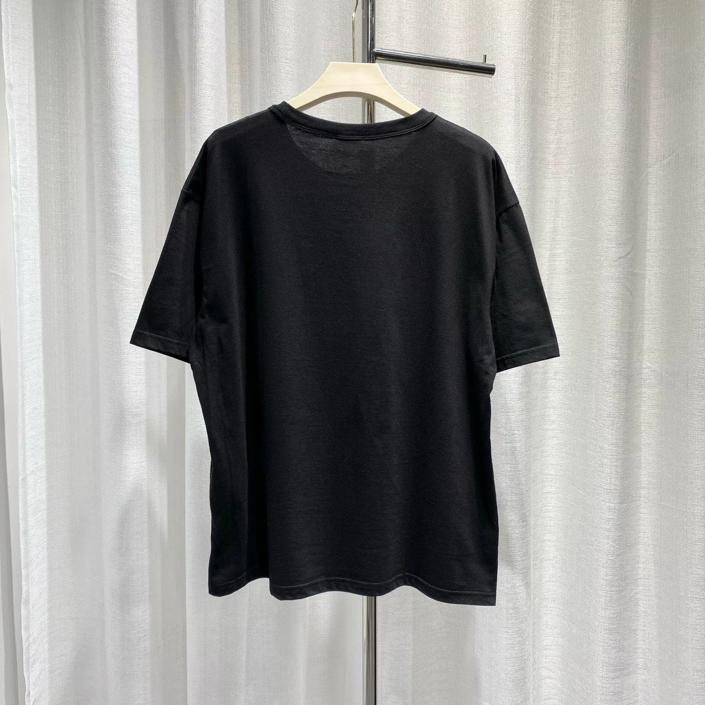 Dior 2024 Print Logo Cotton Black Short Sleeve T-Shirt