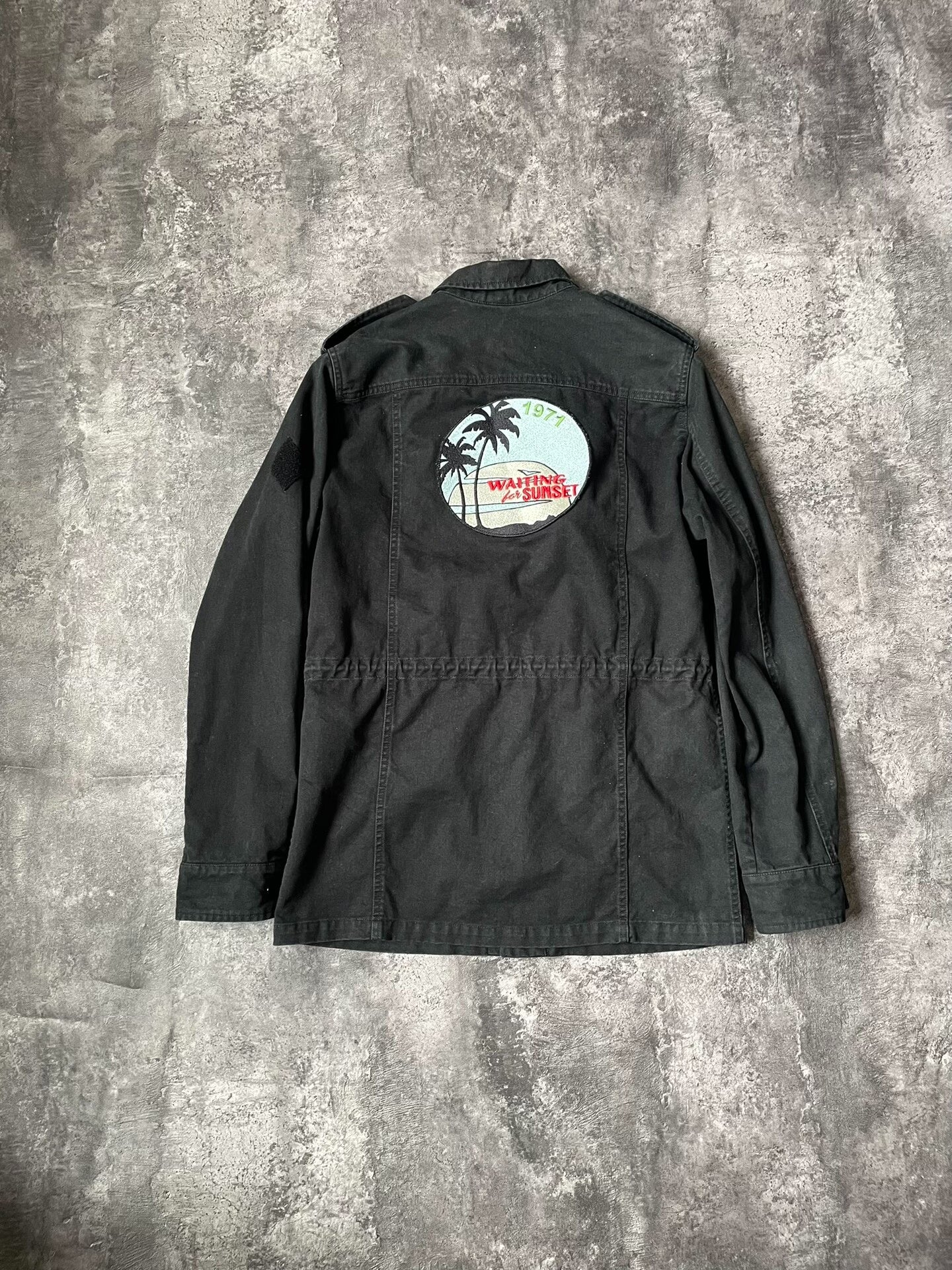 Saint Laurent FW17 Palm Tree M65 Black Jacket
