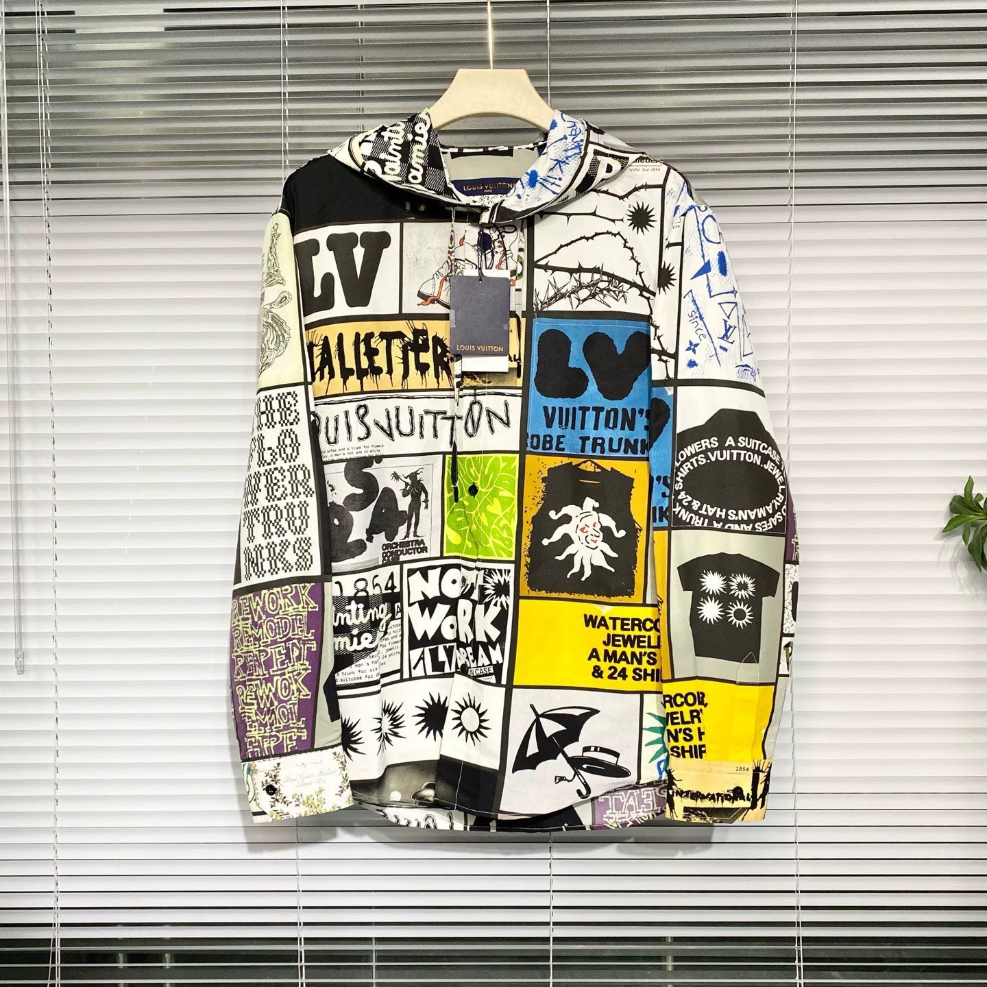 Louis Vuitton Long Sleeve Shirt Hooded Single-Breasted Silk Jacket