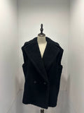 Max Mara Black Teddy Sleeveless Vest
